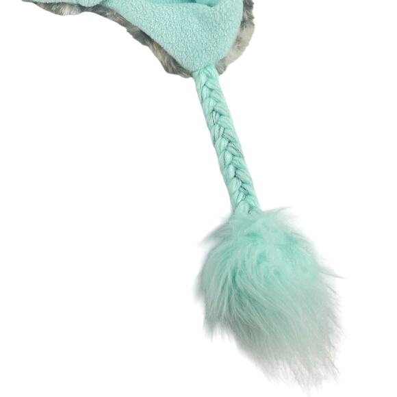 Justice Animal Print Faux Fur Hat Letter N - Picture 3 of 8